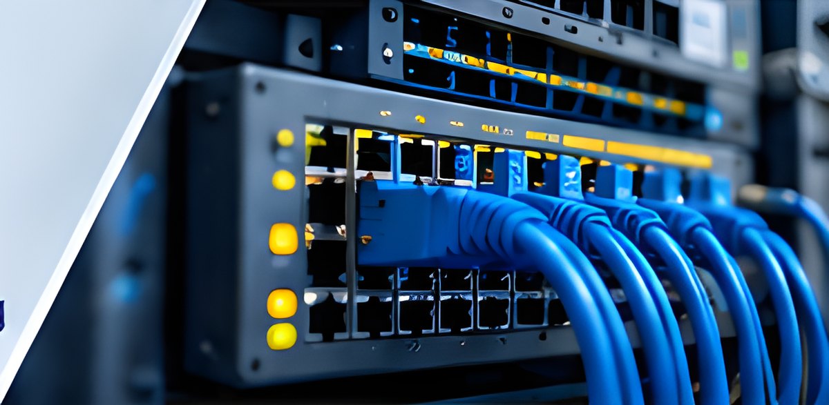 Network switch with structured cabling